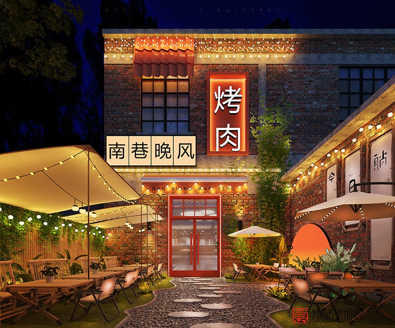 鄭州餐飲設(shè)計——露營燒烤店